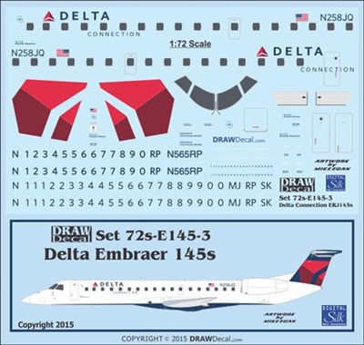 1:72 Delta Connection Embraer 145