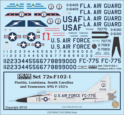 1:72 USAF Southern ANG F.102 Delta Dart
