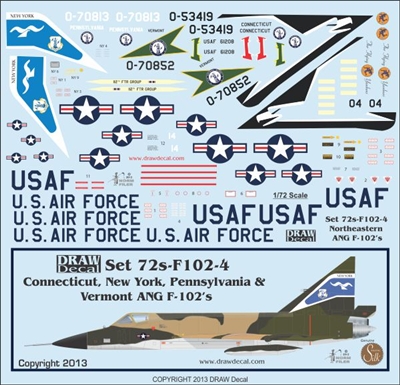 1:72 USAF Northeast ANG F.102 Delta Dart