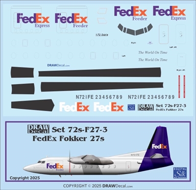 1:72 FedEx Fokker F.27