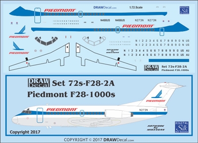 1:72 Piedmont Fokker F28-1000