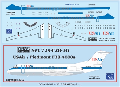 1:72 Piedmont Fokker F28-4000