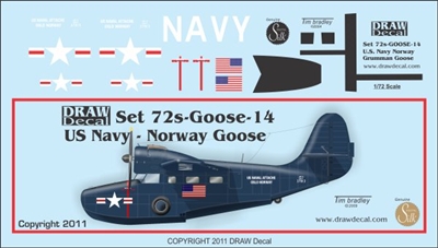 1:72 Norwegian US Navy Grumman Goose