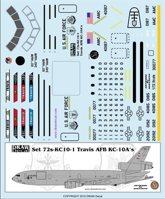 1:72 USAF McDD KC-10A, Travis AFB