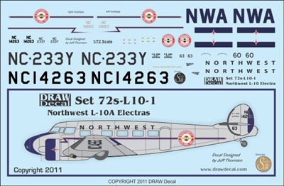 1:72 Northwest L-10A Electra