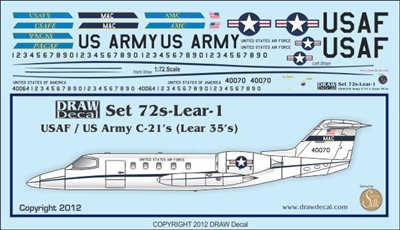 1:72 USAF Learjet C-21 (Lear 35A)