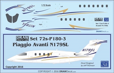 1:72 Piaggio P.180 Avanti N179SL
