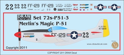 1:72 N.A. P.51D Mustang "Merlin's Magic"