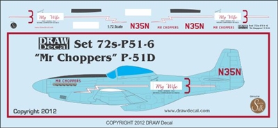 1:72 N.A. P.51D Mustang "Mr. Choppers"
