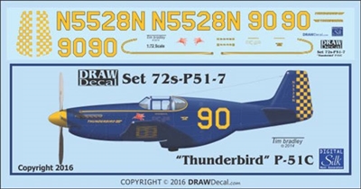 1:72 N.A. P-51B Mustang "Thunderbird"