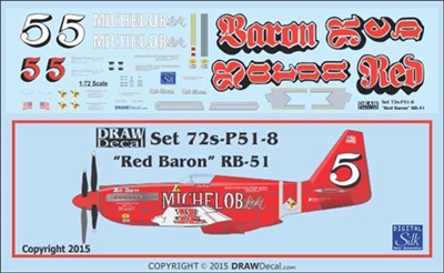1:72 N.A. RB-51D Mustang "Red Baron"