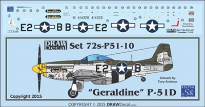 1:72 N.A. P-51D Mustang  "Geraldine"