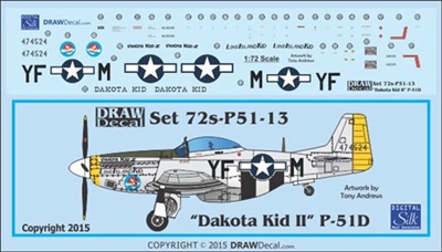 1:72 N.A. P-51D Mustang  "Dakota Kid II"