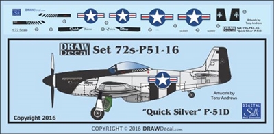 1:72 N.A. P-51D Mustang  "Quick Silver"