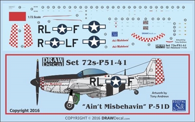 1:72 N.A. P-51D Mustang  "Ain't Misbehavin'"