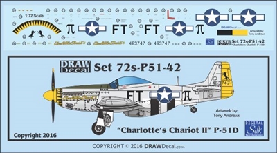 1:72 N.A. P-51D Mustang  "Charlotte's Chariott II"