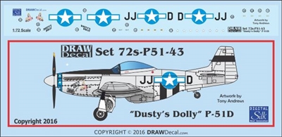 1:72 N.A. P-51D Mustang  "Dusty's Dolly"