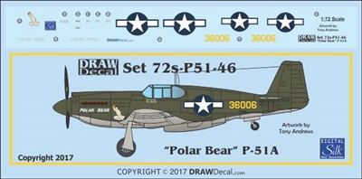 1:72 N.A. P-51A Mustang  "Polar Bear"