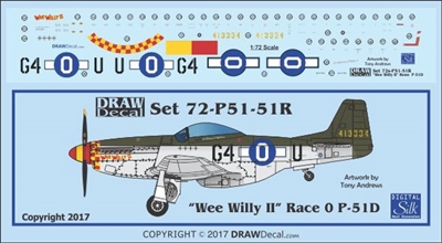 1:72 N.A. P-51D Mustang  "Wee Willy II"