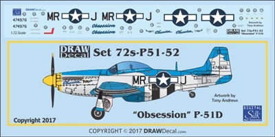 1:72 N.A. P-51D Mustang  "Obsession"