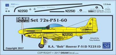 1:72 P-51D Mustang (R.A. "Bob" Hoover N2251D)