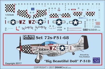 1:72 N.A. P-51D Mustang  "Big Beautiful Doll"