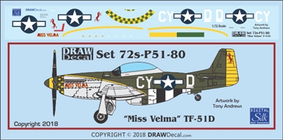 1:72 N.A. TF-51D Mustang "Miss Velma"