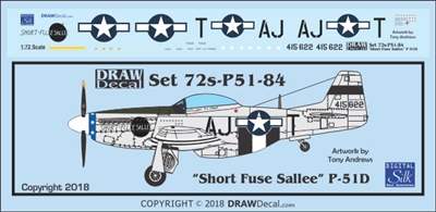 1:72 N.A. P-51D Mustang "Short-Fuse Sallee"