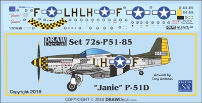 1:72 N.A. P-51D Mustang "Janie"