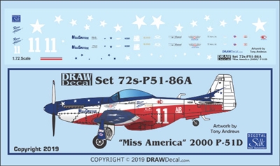 1:72 N.A. P-51D Mustang "Miss America" (2000 Update)