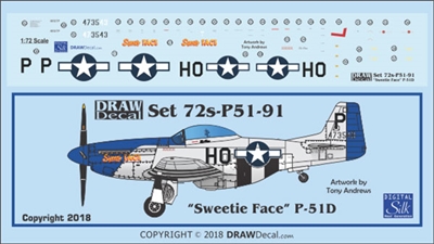 1:72 N.A. P-51D Mustang "Sweetie Face"