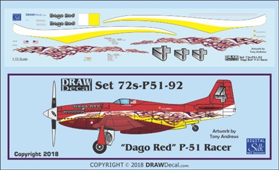 1:72 N.A. P-51D Mustang "Dago Red"