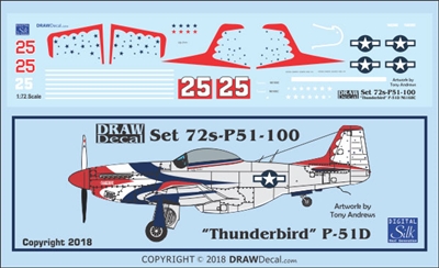 1:72 N.A. P-51D Mustang "Thunderbird"