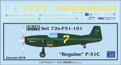 1:72 N.A. P-51C Mustang "Beguine"