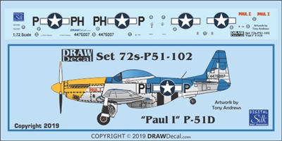 1:72 N.A. P-51D Mustang "Paul I"