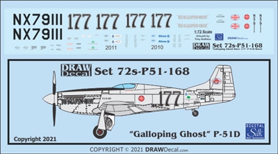 1:72 N.A. P-51D Mustang "The Galloping Ghost"