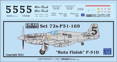 1:72 N.A. P-51D Mustang "Roto Finish"