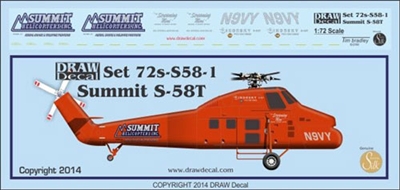 1:72 Summit Helicopters Sikorsky S.58T