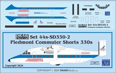 1:72 Piedmont Commuter / CCAir Shorts 330