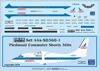 1:72 Piedmont Commuter / CCAir Shorts 360