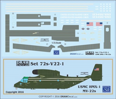 1:72 USMC HMX-1 Presidential MV-22