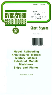 Styrene Sheet, .005"