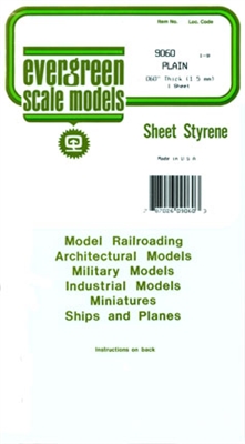 Styrene Sheet, .060"