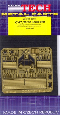 1:144 Etch Brass Details, Douglas DC-3