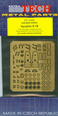 1:144 Etch Brass Details, Ilyushin 18
