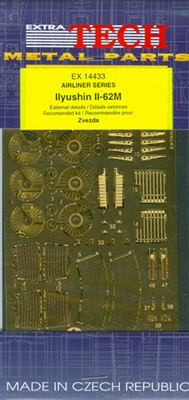 1:144 Etch Brass Details, Ilyushin 62