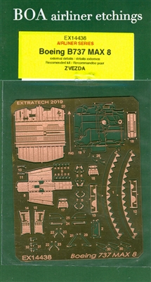 1:144 Etch Brass Details, Boeing 737-MAX8 (Zvezda)