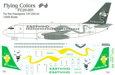 1:200 Eastwind Boeing 737-200
