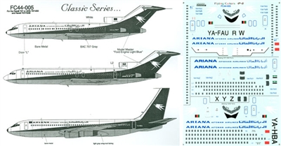 1:144 Ariana Afghan Boeing 727-200