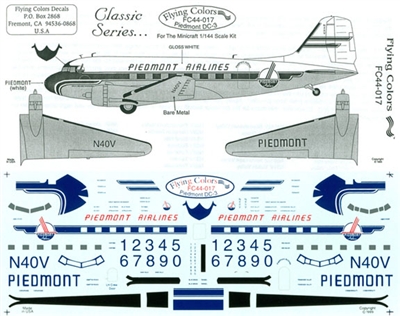 1:144 Piedmont Airlines Douglas DC-3